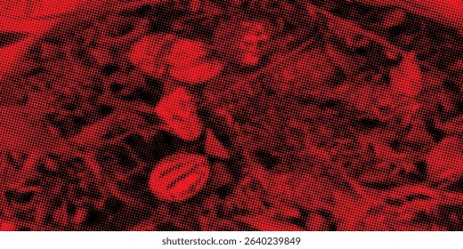 Dots halftone orange color pattern gradient texture with technology digital background. Dots pop art comics with summer background.