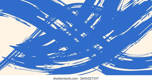 Dots halftone orange color pattern gradient texture with technology digital backgrounGrainy blue bold brush stroke with spray texture. 
