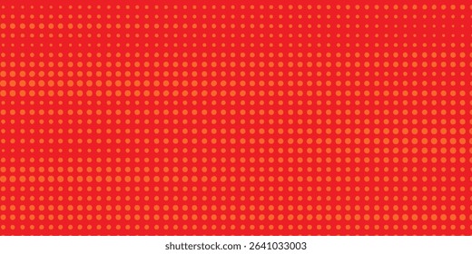 Dots halftone orange color pattern gradient texture with technology digital background. Dots pop art comics with summer background eps 10