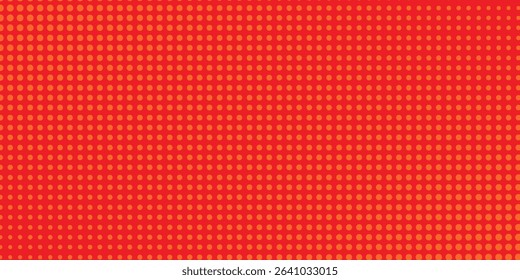 Dots halftone orange color pattern gradient texture with technology digital background.