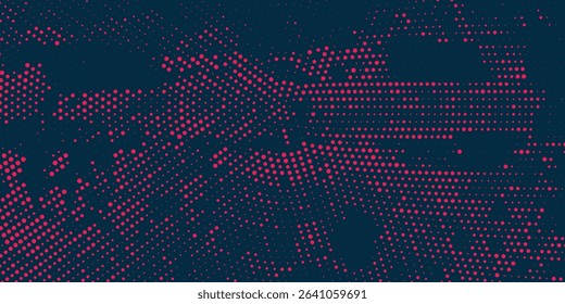 Dots halftone orange color pattern gradient texture with technology digital background. Dots pop art comics with summer background.Vector ilustration
