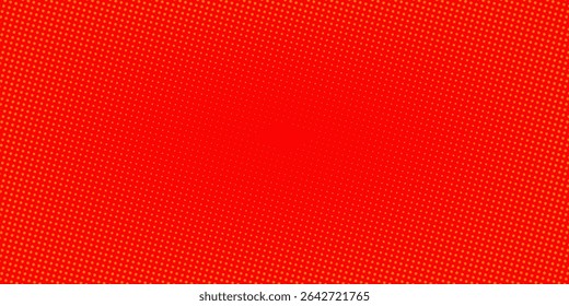 Textura de gradiente de patrón de color naranja semitono de puntos con tecnología de fondo digital.