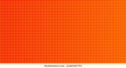 Dots Halbton orange Farbmuster Farbverlauf Textur mit Technologie digitalen Hintergrund. Dots Pop Art Comics