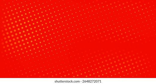 Dots halftone orange color pattern gradient texture with technology digital background. Modern