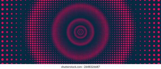 Textura de gradiente de patrón de color naranja semitono de puntos con tecnología de fondo digital. Cómics de arte pop de puntos con fondo de verano.
