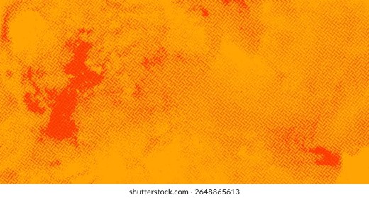 Dots halftone orange color pattern gradient texture with technology digital background. Dots pop art comics with summer background.