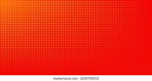 Pontos meio tom laranja cor padrão textura gradiente com tecnologia digital fundo. eps vetor 10