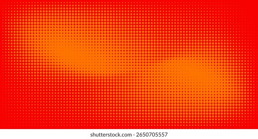 Pontos de meio-tom laranja cor padrão textura gradiente com tecnologia digital fundo.