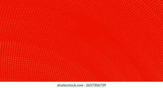 Dots halftone orange color pattern gradient texture with technology digital background. Dots pop art comics 