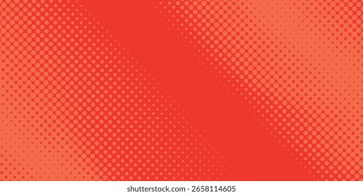 Textura de gradiente de patrón de color naranja de semitono de puntos con fondo digital de tecnología. diseño de concepto de acuarela de puntos