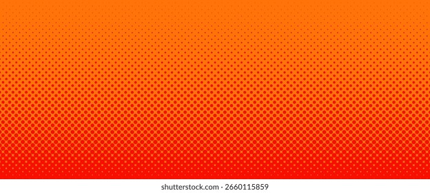 Dots Halbton orange Farbmuster Farbverlauf Textur mit Technologie digitalen Hintergrund. Dots Pop Art Comics mit Sommer Hintergrund eps 10.