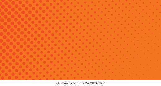 Dots Halbton orange Farbmuster Farbverlauf Textur mit Technologie digitalen Hintergrund. Dots Pop Art Comics modern bester Hintergrund