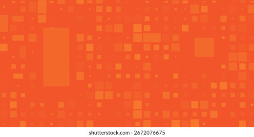 Textura de gradiente de patrón de color naranja semitono de puntos con tecnología de fondo digital. Cómics de arte pop de puntos con fondo de verano.
