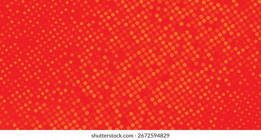 Dots halftone orange color pattern gradient texture with technology digital background. Dots pop art comics with summer background. modern pattern