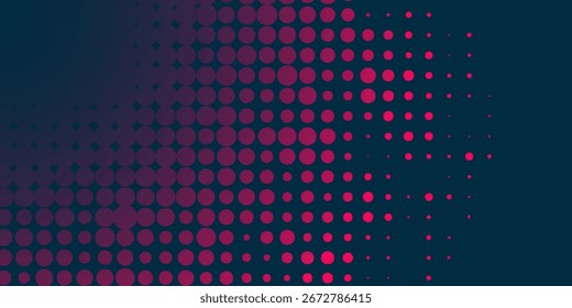 Textura de gradiente de patrón de color naranja semitono de puntos con tecnología de fondo digital. Cómics del arte pop de los puntos con el fondo del verano 