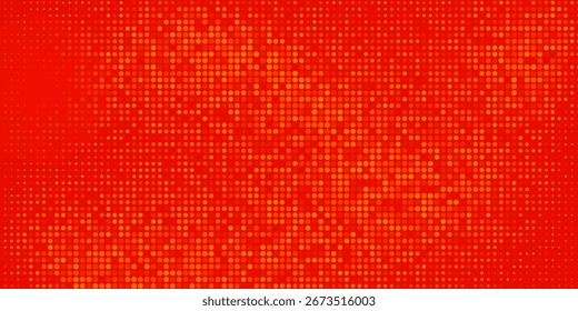 Dots halftone orange color pattern gradient texture with technology digital background. Dots pop art comics with best seller background