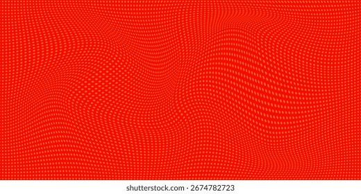 Patrón de color naranja semitono de puntos. 