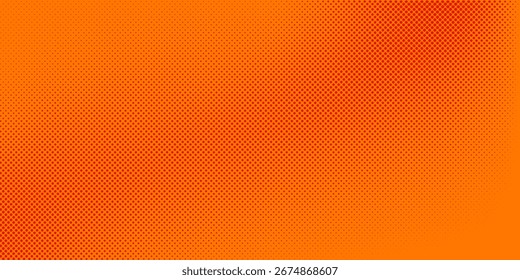 Dots Halbton orange Farbmuster Farbverlauf Textur mit Technologie digitalen Hintergrund. Punkte Pop-Art-Comics mit sommerlichem Hintergrund.