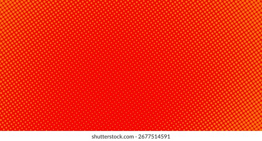 Dots halftone orange color pattern gradient texture with technology digital background. Dots pop art comics with summer background. vector illustration