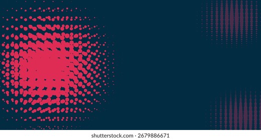 Dots Halbton orange Farbmuster Farbverlauf Textur mit Technologie digitalen Hintergrund. Punkte Pop-Art-Comics mit sommerlichem Hintergrund.