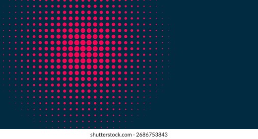Dots halftone orange color pattern gradient texture with technology digital background. Dots pop art comics with summer background.
