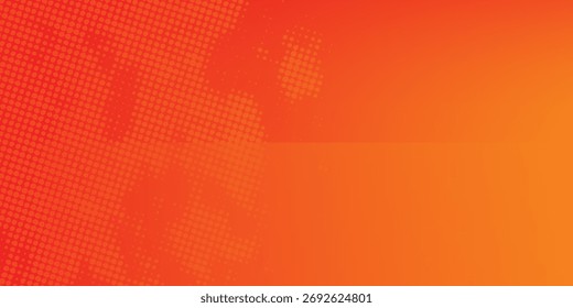 Dots Halbton orange Farbmuster Farbverlauf Textur mit Technologie digitalen Hintergrund. 