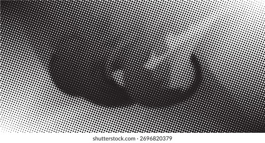 Textura de gradiente de patrón de color naranja semitono de puntos con tecnología de fondo digital. Cómics de arte pop de puntos con fondo de verano.