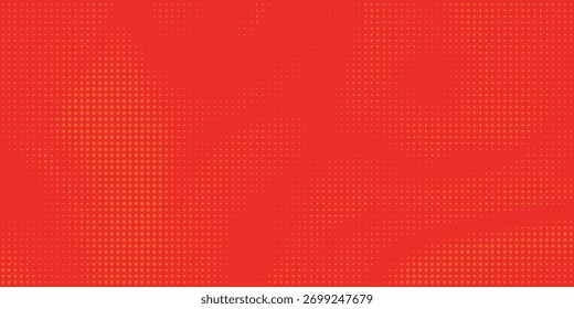 Dots halftone orange color pattern gradient texture with technology digital background. Dots pop art comics with summer background eps 10	