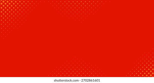 Dots halftone orange color pattern gradient texture with technology digital background. Dots pop art comics with summer background modern halftone
