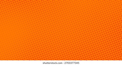 Textura de gradiente de patrón de color naranja semitono de puntos con tecnología de fondo digital. Cómics de arte pop de puntos con fondo de verano.