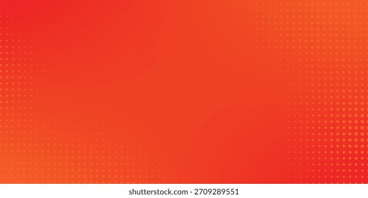 Textura de gradiente de patrón de color naranja semitono de puntos con tecnología de fondo digital. Cómics de arte pop de puntos con fondo de verano eps 10