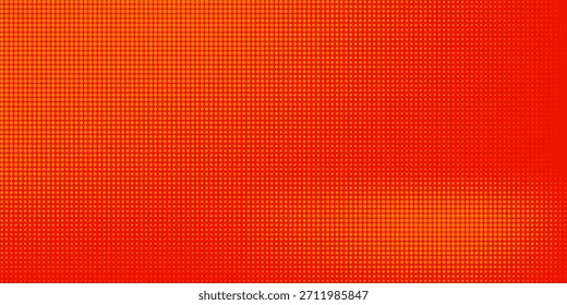 Textura de gradiente de patrón de color naranja semitono de puntos con tecnología de fondo digital. Cómics de arte pop de puntos con fondo de verano. Vector eps10