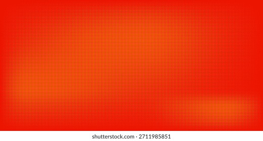 Textura de gradiente de patrón de color naranja semitono de puntos con tecnología de fondo digital. Cómics de arte pop de puntos con fondo de verano.