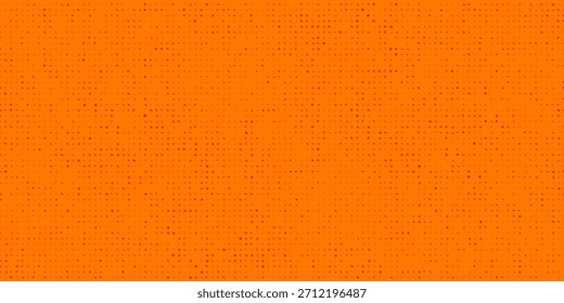 Textura de gradiente de patrón de color naranja semitono de puntos con tecnología de fondo digital. Cómics de arte pop de puntos con fondo de verano.