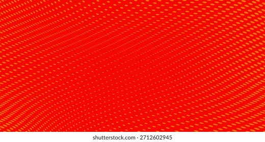 Pontos de meio-tom laranja cor padrão textura gradiente com tecnologia digital fundo. Quadrinhos de arte pop com fundo de verão.