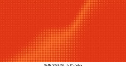 Dots halftone orange color pattern gradient texture with technology digital background. Dots pop art comics with summer background.