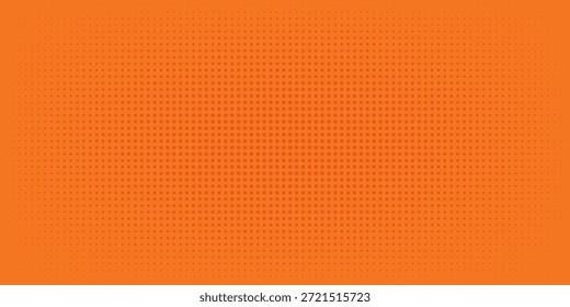 Textura de gradiente de patrón de color naranja semitono de puntos con tecnología de fondo digital. Cómics del arte pop de los puntos con el fondo del verano. naranja moderno punteado