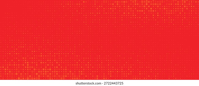 Textura de gradiente de patrón de color naranja semitono de puntos con tecnología de fondo digital. Cómics de arte pop de puntos con fondo de verano eps 10
