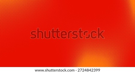 Dots halftone orange color pattern gradient texture with technology digital background. Dots pop art comics with summer background modern halftone