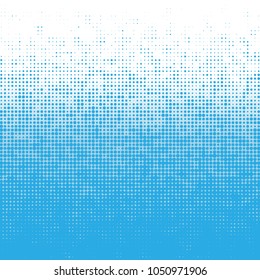 Dots halftone pattern with gradient effect. Gorizontal lines. Template for backgrounds and stylized textures. Design element.