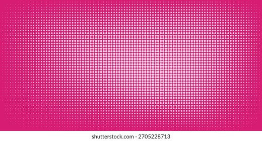 Pontos de meio-tom cor rosa padrão textura gradiente com tecnologia digital fundo. Quadrinhos de arte pop com fundo de verão.