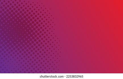 Dots halftone purple color pattern gradient texture with technology digital background. Pop art comics style.