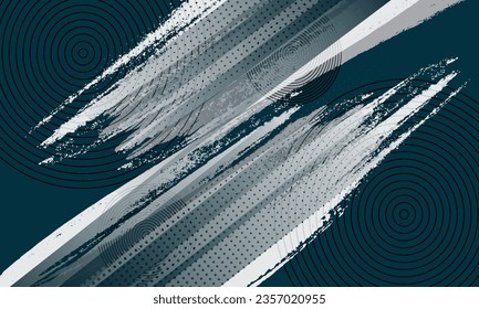 Dots halftone putih biru pola warna gradien grunge tekstur latar belakang. Dots pop Art komik olahraga gaya vektor ilustrasi.