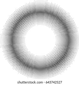 dots halftone radial background