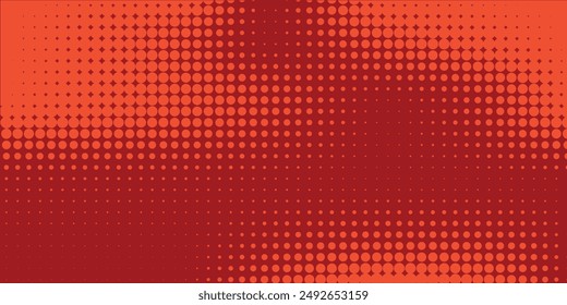 Dots halftone red purple color pattern gradient texture with technology digital background
