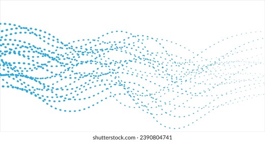 dots halftone Thin line wavy abstract vector background. Curve wave seamless pattern. Line art striped graphic template. Vector illustration. vector lines waves