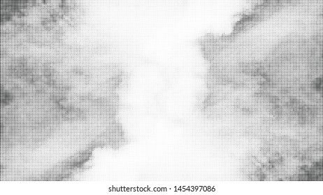 dots halftone vector geometric illustration on white from smoke 