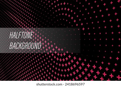 Dots Halftone vector template. Bbstract background with colorful gradient. New design for ad, poster, banner of your website.