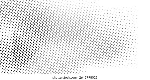 Dots halftone white and black color pattern gradient Dots pop art comics sport style vector vector art good modern