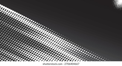 Dots halftone white and black vector line color pattern gradient grunge texture background.